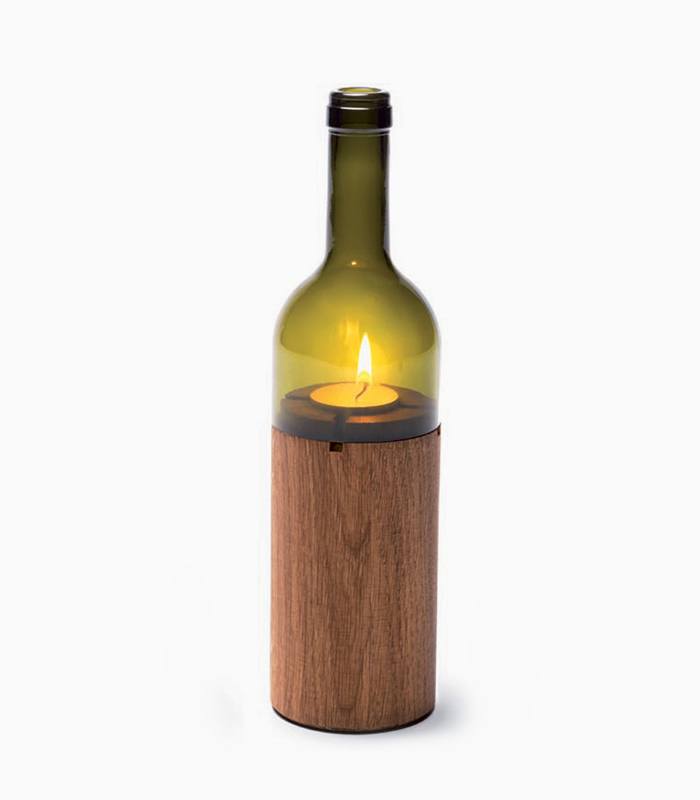 Wine bottle lantern تصویر 3